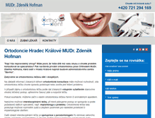 Tablet Screenshot of ortodoncie-hradeckralove.cz